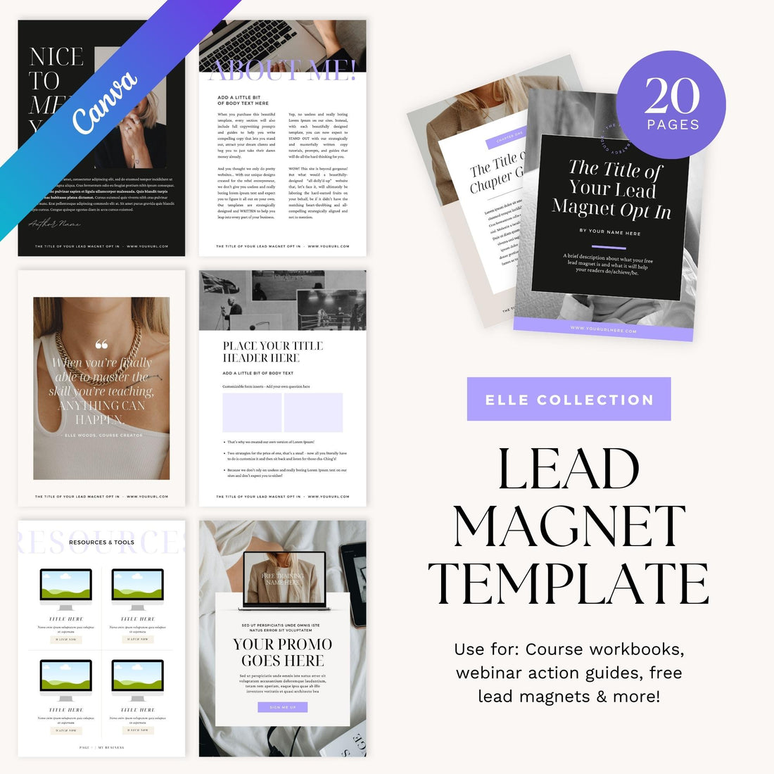 Canva Lead Magnet Template | Elle Collection