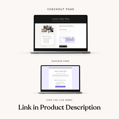 Thrivecart Simple Checkout Page Template | Elle Collection