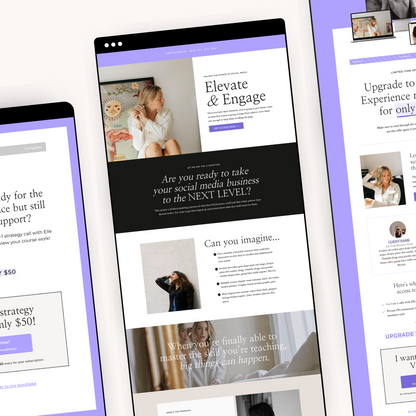 Elle Thrivecart Sales Page Template