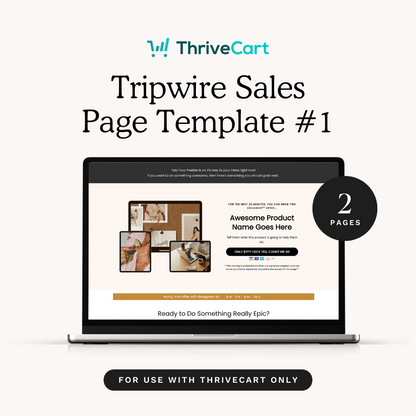 Tripwire Sales Page Thrivecart Template 