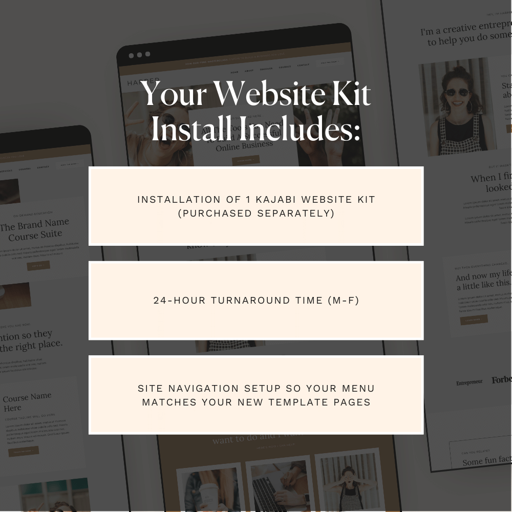 Kajabi Website Kit Installation