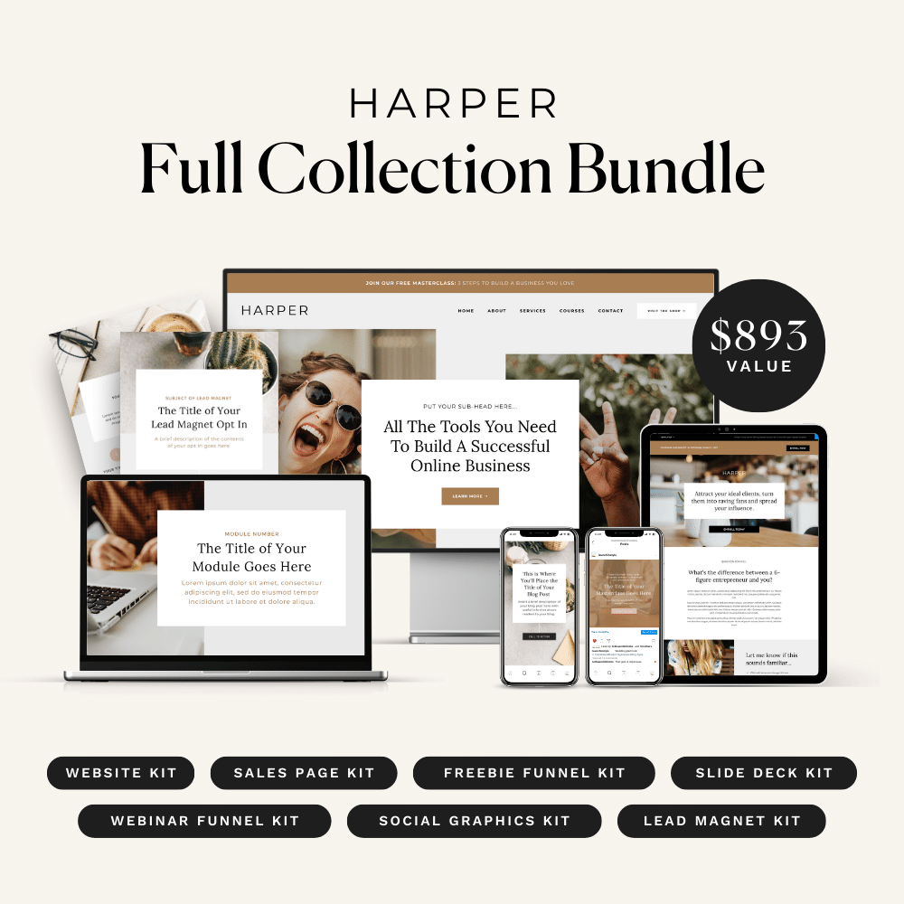 Harper Collection Bundle for Kajabi